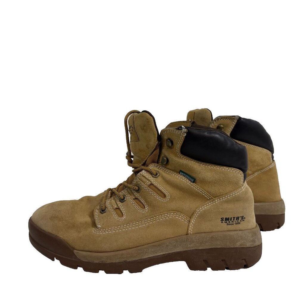 Smith American Work Boots Mens Size 13 Waterproof Wheat Brown Leather